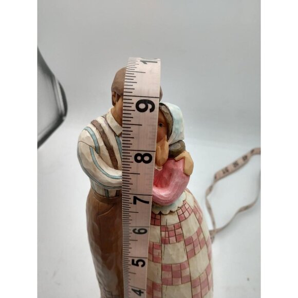Jim Shore "Together Forever" Hand-Painted Figurine 9-1/2" Tall W/Patchwork Desig - Picture 5 of 6